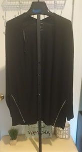 Forever 21 goth black grunge work cardigan